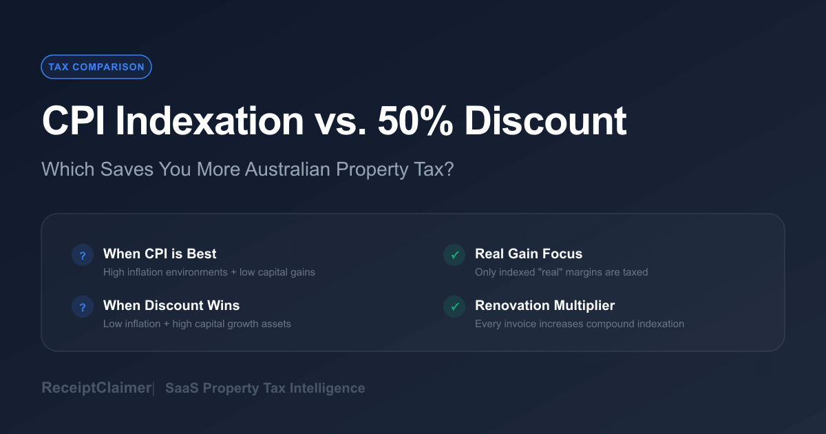 CPI Indexation vs 50% Discount: Save More Property Tax in 2026