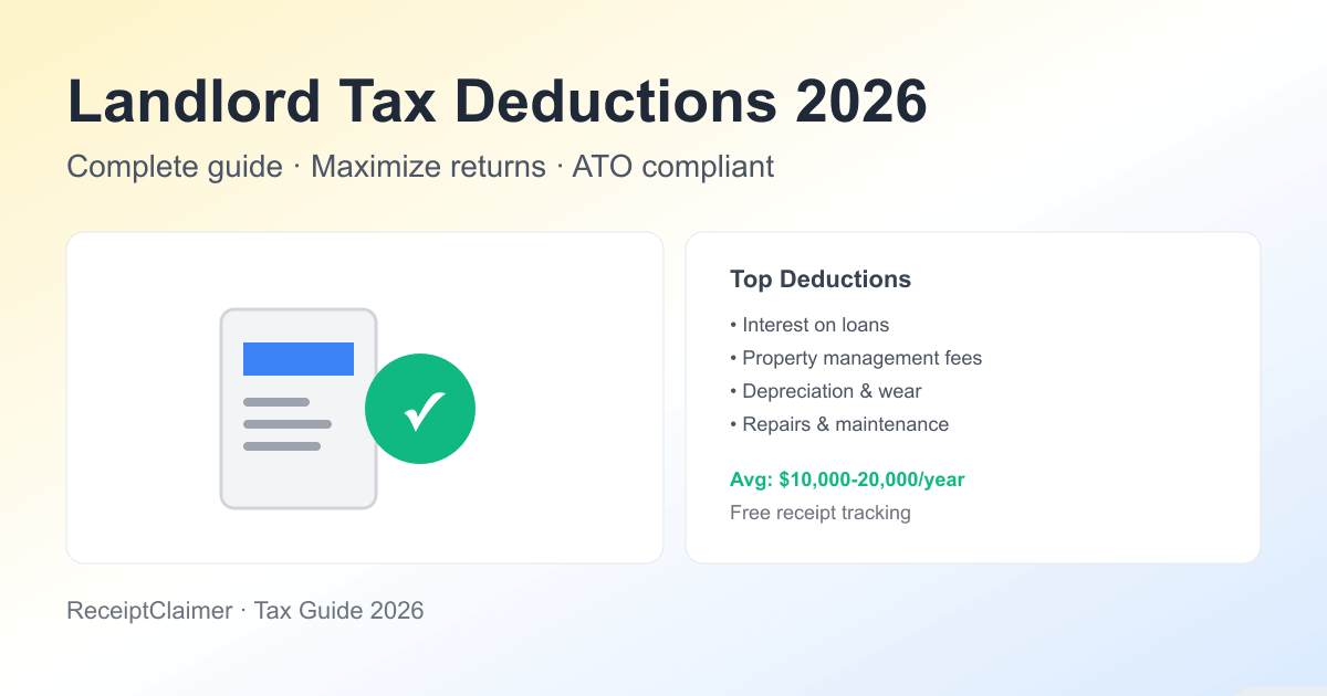 Landlord Tax Deductions Australia 2026