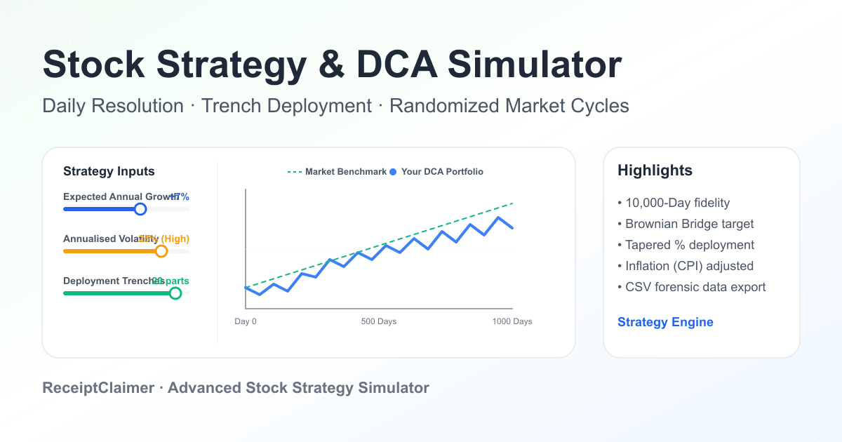 Stock Strategy & DCA Simulator: Accumulation & Harvesting Cycles