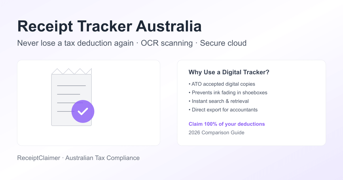 Top 5 Receipt Tracker Apps Australia 2026 (ATO Aligned)